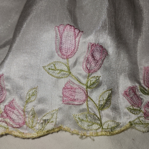 White Dress with Pink Accents - Picture 2 of 6